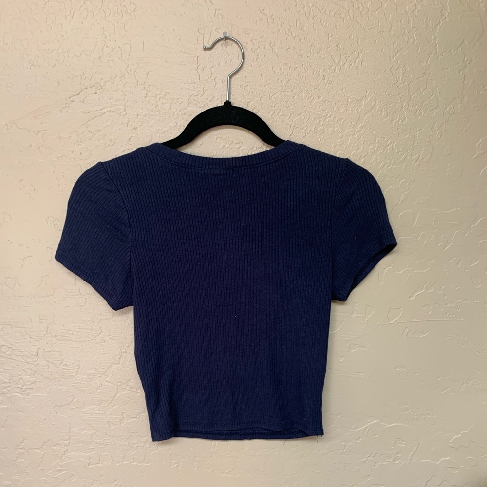Cropped Ribbed Shirt - Picture 3 of 4
